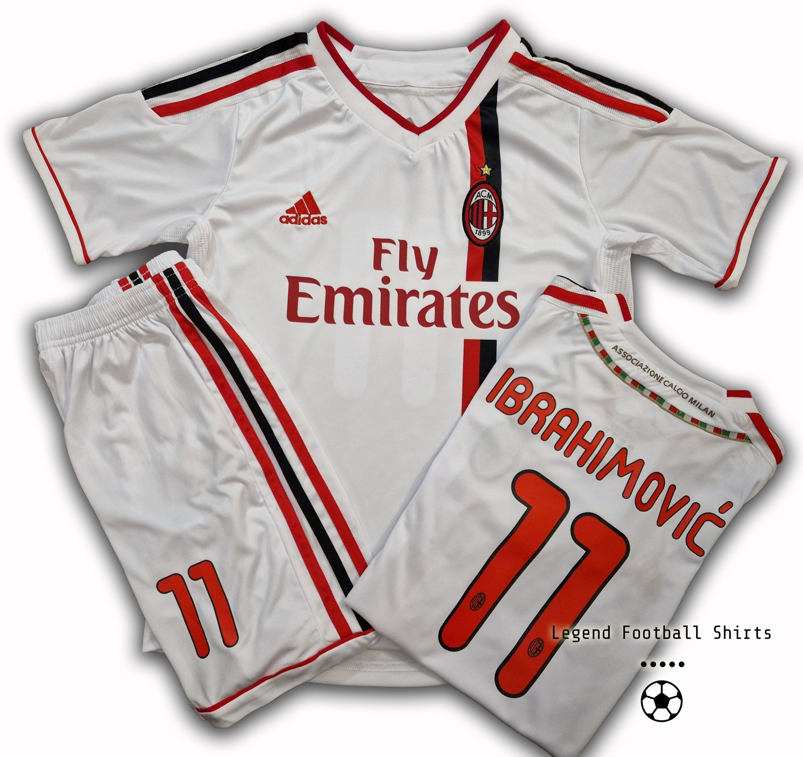 AC Milan away 2011 2012 kids retro kit IBRAHIMOVIC | Legend